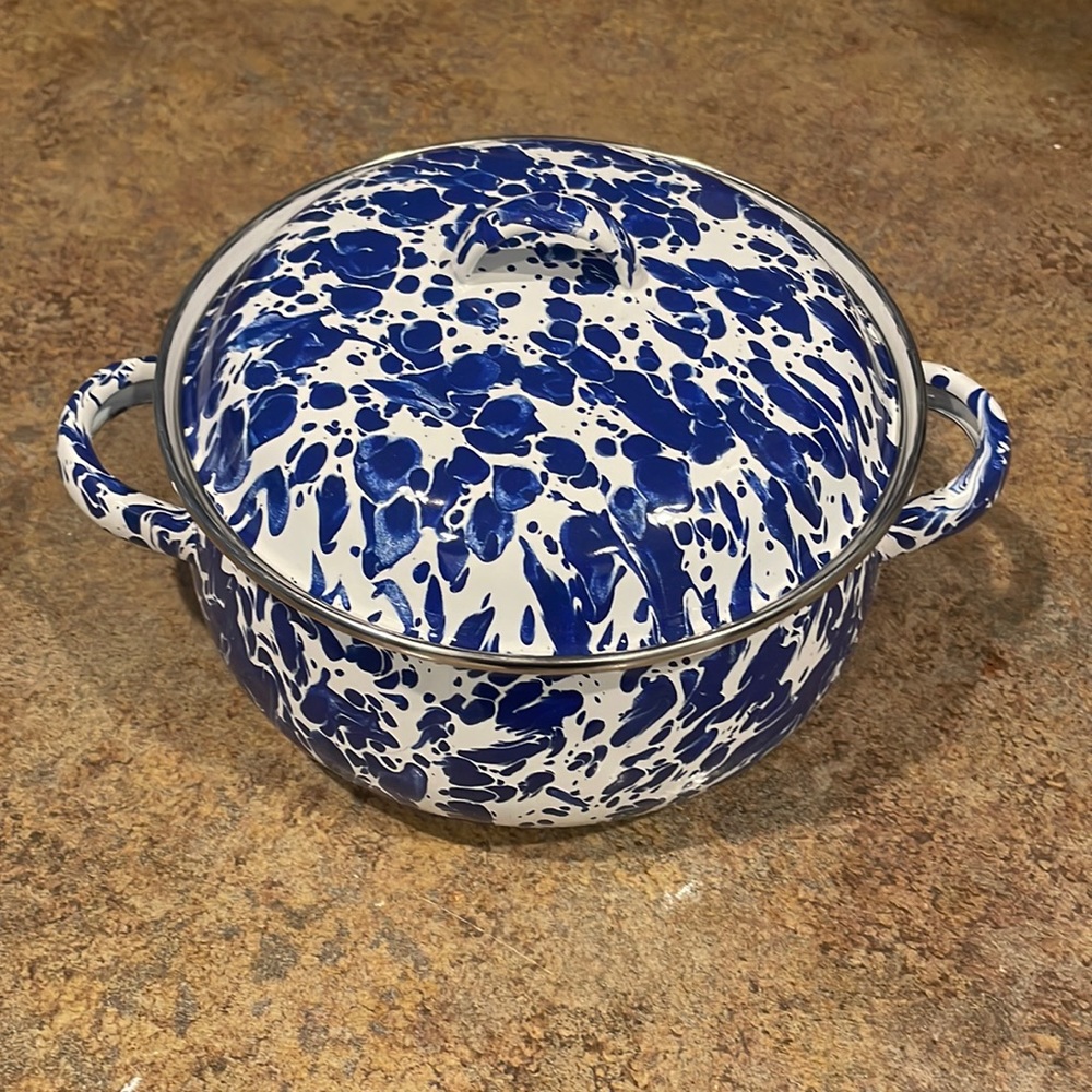 Golden rabbit enamelware